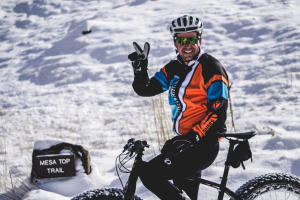 Winter Mountain Biker