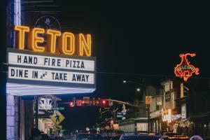 Town of Jackson at Night