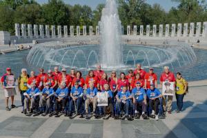 American Airpower Museum - 9 Veterans at D.C. WWII Memorial