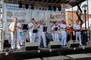 Navy Band Cruisers performs during Maryland Fleet Week
