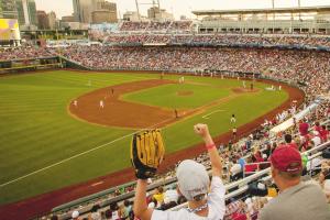 Every year, Omaha hosts the Men's Baseball College World Series