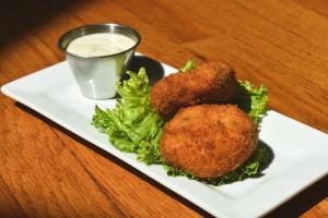 A plate of food from Twisted Fork.