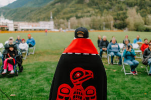 Beau Art Dedication 19 - Andrew Beierly in Eagle robe and veteran hat