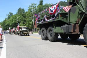 Military vehicles at Glen Arbor Parade