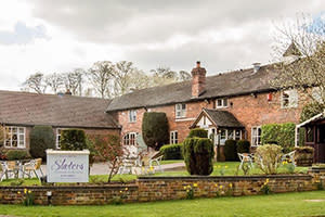 The entrance to Slater's Country Inn, Newcastle-under-Lyme, Staffordshire