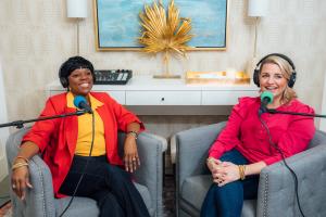 Zondra White Jones and Katie Guasco, co-hosts of All The Waves Podcast
