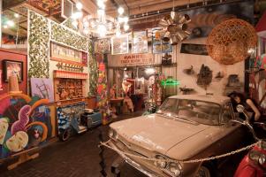ArtisanWorks has art on display from floor to ceiling--most can be touched. 