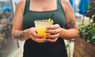 A cocktail from Hook & Lime.