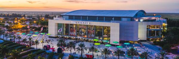 Aerial view of the BB&T Center in Sunrise, FL