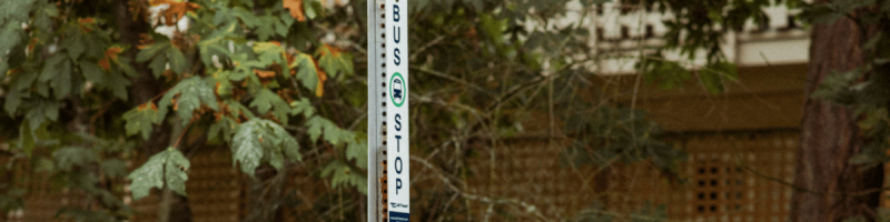 bus stop sign