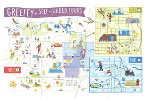 Three self-guided tours across Greeley, Colorado.