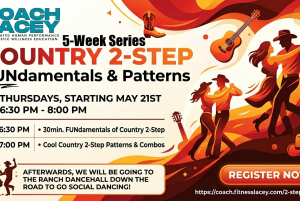 Country 2-Step FUNdamentals & Patterns 5-Week Series +BONUS Week! • Thursdays @ Casa Ortiz