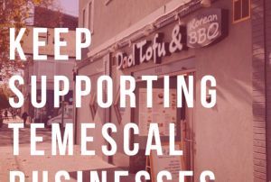 Temescal Businesses Support Graphic