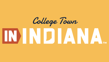 in indiana college town logo
