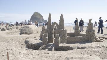 Team Camp Castle takes 2nd place at the 59th Annual Cannon Beach Sandcastle Contest