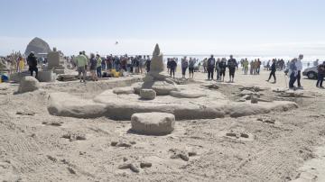 Building castles made of sand at the long-running Cannon Beach Sandcastle  Contest - OPB