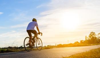 Man Bicycling in Jefferson Parish