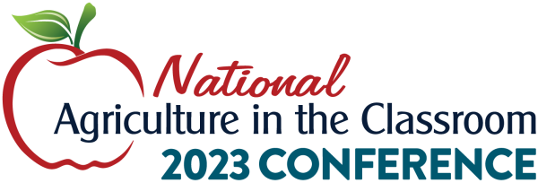 National Agriculture in the Classroom 2023 Conference logo for delegate website