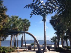 Image: Spirit of Punta Gorda sculpture along Harborwalk in Punta Gorda, Florida