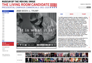 Online Exhibition Of Presidential Campaign Ads Relaunches With 2020 Trump Vs Biden Election