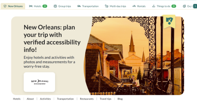 Wheel The World NOLA lander screenshot
