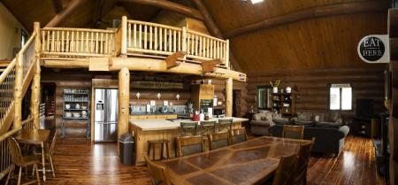 Main floor of the Cabin at Natural Valley Ranch