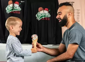 grecos ice cream child