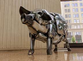 Chrome Bumper Pig at Ruffin Building In Wichita, KS