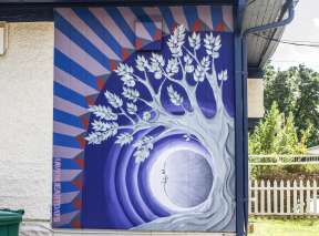 Moon Apples Mural