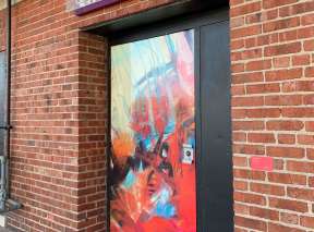 Fire Up! Alley Door by Robin Valenzuela