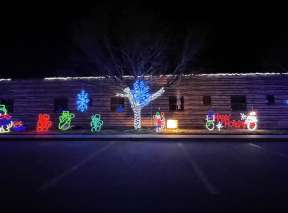 Christmas lights shine at the Lights at AbilityPoint