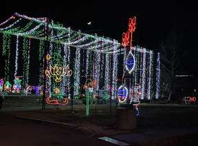 Christmas lights shine at the Lights at AbilityPoint