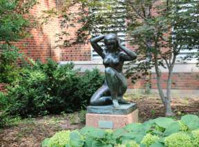 Kneeling Figure At Martin H. Bush Outdoor Sculpture Collection In Wichita, KS