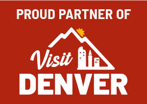 Large Proud Partner Logo on Red