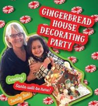 Gingerbread House Decorating Party Graphic