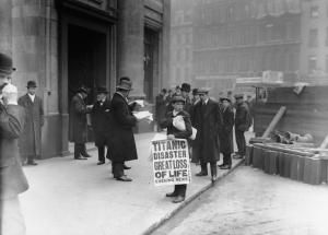 Titanic Newsboy