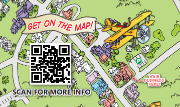 Image of the map with QR Code for more info