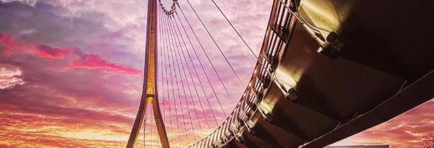 Bridge sunset