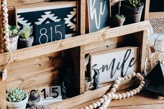 The Midwest Rustic wooden signs