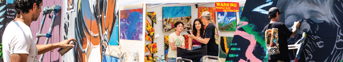 San Marcos Art Fest skinner banner