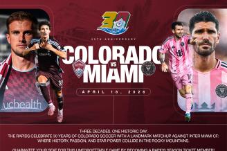 Colorado Rapids 30th Anniversary Match Featuring Lionel Messi 1