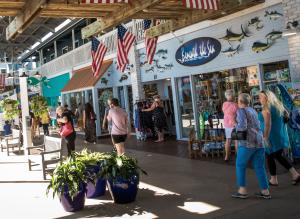 Shoppers at Fishermen's Village