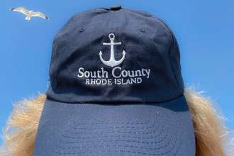 Navy Blue Anchor South County Rhode Island Baseball Cap