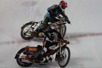 Motorcycle Racing on Ice!