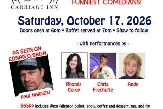 Dinner & Comedy Show at Carriage Inn