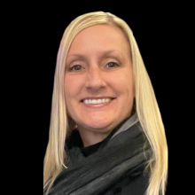 photo of sales director amy tarr Caucasian woman with long blond hair