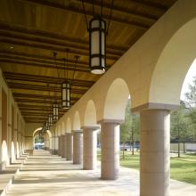 Blanton Museum of Art -- exterior corridor