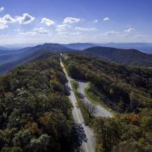 Blue Ridge Parkway Aerial View