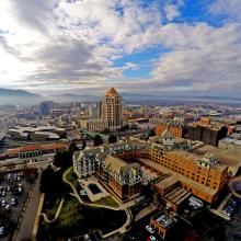 Downtown Roanoke Aerial