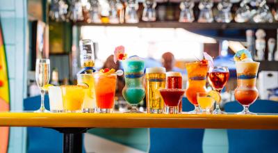 cocktails from Wipeout Bar & Grill at PIER 39, Fisherman's Wharf